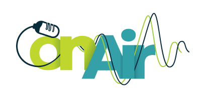 Logo Academia de locucion On Air Guatemala